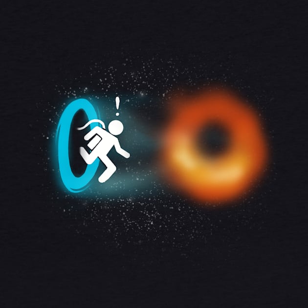 Black portal Video Game - Black Hole Physics - Funny Space by BlancaVidal